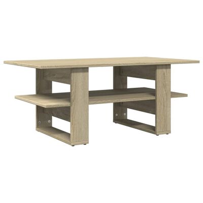 vidaXL Tavolino da Salotto Rovere Sonoma 102x55x42cm Legno Multistrato