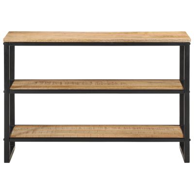 vidaXL Tavolo Consolle 100x35x70 cm in Legno Massello di Mango Grezzo