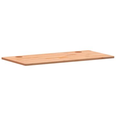 vidaXL Piano per Scrivania 80x40x1,5 cm Legno Massello di Faggio