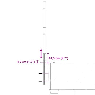 vidaXL Giroletto a Molle con Materasso Grigio Scuro 120x190cm Tessuto