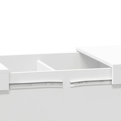 vidaXL Tavolino da Salotto Bianco 100x55x40 cm in Legno Multistrato