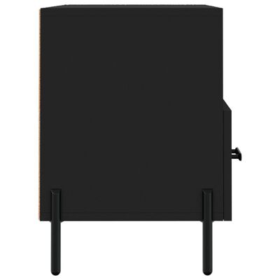 vidaXL Mobile Porta TV Nero 80x36x50 cm in Legno Multistrato