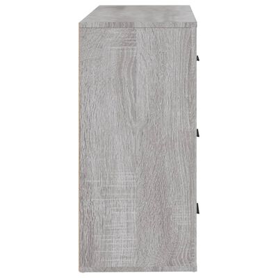 vidaXL Credenza Grigio Sonoma 80x33x70 cm in Legno Multistrato