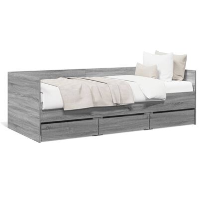 vidaXL Divano Letto con Cassetti senza Materasso 90x190 cm