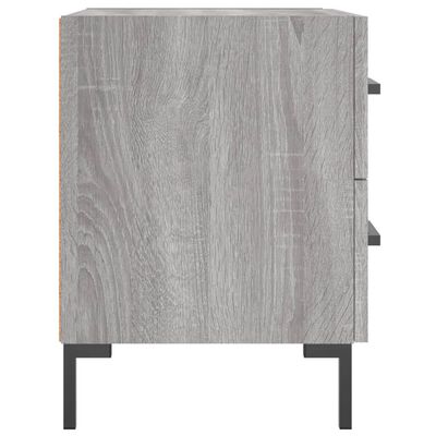 vidaXL Comodino Grigio Sonoma 40x35x47,5 cm in Legno Multistrato