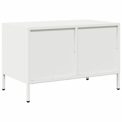 vidaXL Mobile TV Bianco 68x39x43,5 cm in Acciaio Laminato a Freddo