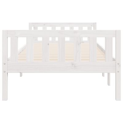 vidaXL Letto per Bambini senza Materasso Bianco 75x190cm Massello Pino