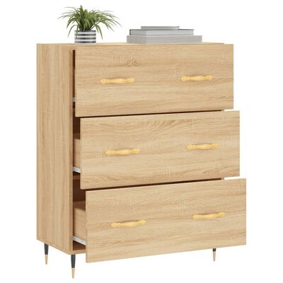 vidaXL Credenza Rovere Sonoma 69,5x34x90 cm in Legno Multistrato