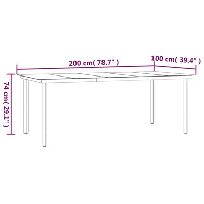 vidaXL Set Pranzo da Giardino 9 pz con Cuscini in Polyrattan e Acciaio