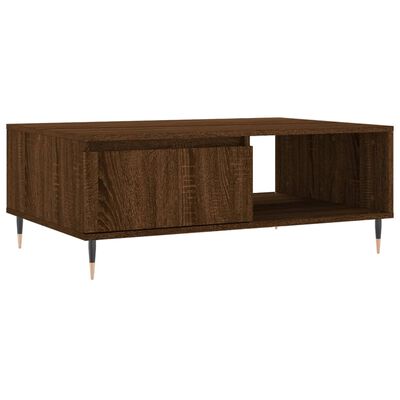 vidaXL Tavolino da Salotto Rovere Marrone 90x60x35cm Legno Multistrato