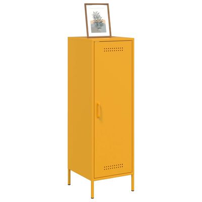 vidaXL Credenza Giallo Senape 36x39x113 cm in Acciaio