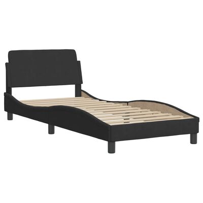 vidaXL Letto con Materasso Nero 80x200 cm in Velluto