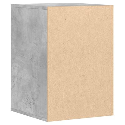 vidaXL Cassettiera Angolo Grigio Cemento 40x41x58cm Legno Multistrato