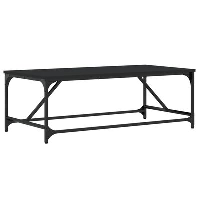 vidaXL Tavolino da Salotto Nero 100x50x35cm Legno Multistrato