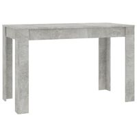 vidaXL Tavolo da Pranzo Grigio Cemento 120x60x76 cm Legno Multistrato