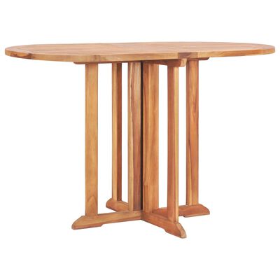 vidaXL Set da Pranzo da Esterno Pieghevole 5 pz Legno Massello di Teak