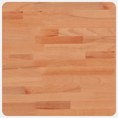 vidaXL Piano per Tavolo 40x40x1,5 cm Quadrato Legno Massello di Faggio