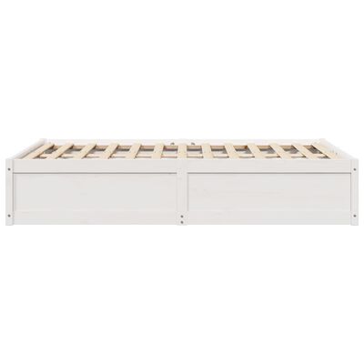 vidaXL Letto senza Materasso Bianco 120x190 cm Legno Massello di Pino