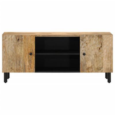 vidaXL Mobile Porta TV 105x33x46cm in Legno Massello di Mango