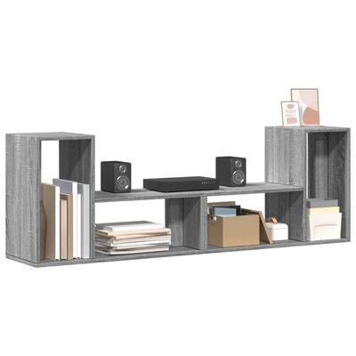 vidaXL Mobili TV 2 pz Grigio Sonoma 75x30x50 cm in Legno Multistrato