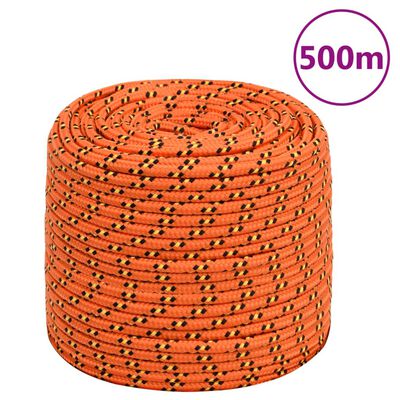 vidaXL Corda Nautica Arancione 10 mm 500 m in Polipropilene