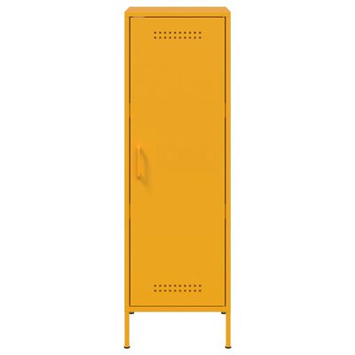 vidaXL Credenza Giallo Senape 36x39x113 cm in Acciaio