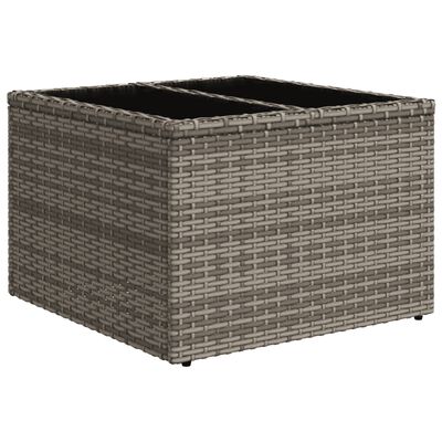 vidaXL Set Divano da Giardino 8 pz con Cuscini Grigio in Polyrattan