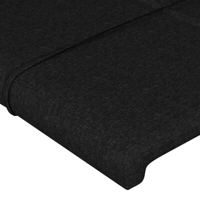 vidaXL Giroletto con Testiera Nero 80x200 cm in Tessuto