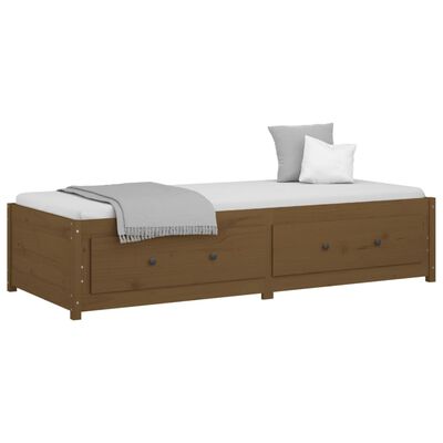 vidaXL Divano Letto senza Materasso Ambra 90x200cm Legno di Pino