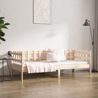 vidaXL Dormeuse senza Materasso 90x200 cm in Legno Massello di Pino