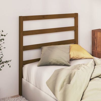 vidaXL Testiera per Letto Ambra 95x4x100 cm in Legno Massello di Pino