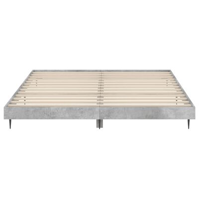 vidaXL Giroletto Grigio Cemento 180x200 cm in Legno Multistrato