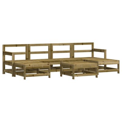 vidaXL Set Salotto da Giardino 7 pz in Legno Impregnato di Pino