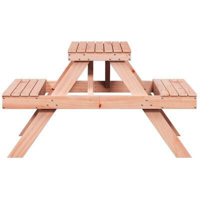 vidaXL Tavolo da Picnic 105x134x75 cm in Legno Massello di Douglas