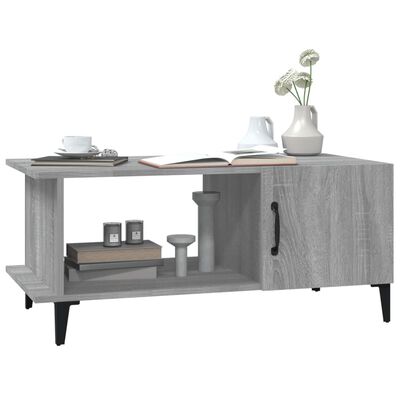 vidaXL Tavolino da Salotto Grigio Sonoma 90x50x40 cm Legno Multistrato