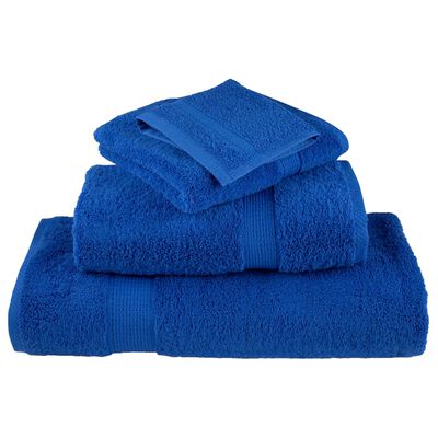 vidaXL Asciugamani da Bagno SOLUND 10 pz Blu 100x150cm 600gsm