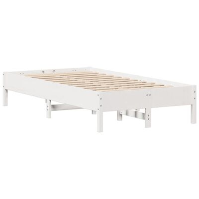 vidaXL Letto senza Materasso Bianco 75x190 in Legno Massello di Pino