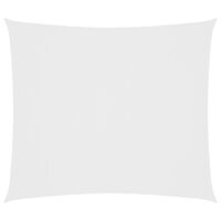 vidaXL Parasole a Vela in Tessuto Oxford Rettangolare 2x2,5m Bianco