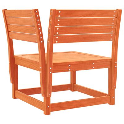 vidaXL Set Divani da Giardino 5 pz Marrone Cera Legno Massello Pino