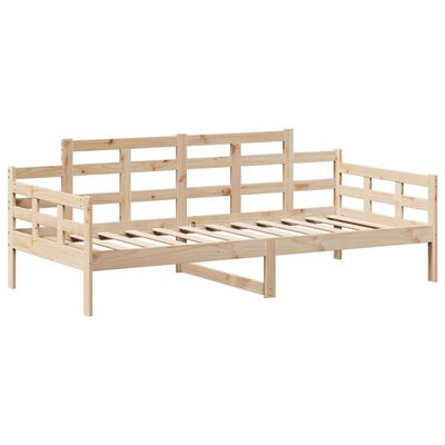 vidaXL Set Dormeuse e Panca con Tetto 90x200cm Legno Massello di Pino