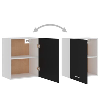 vidaXL Mobili Pensili 2 pz Neri 50x31x60 cm in Legno Multistrato