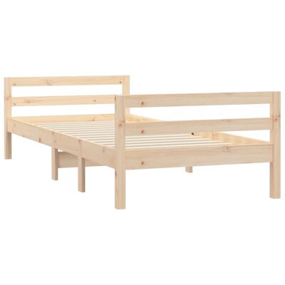 vidaXL Giroletto senza Materasso 90x200 cm in Legno Massello di Pino