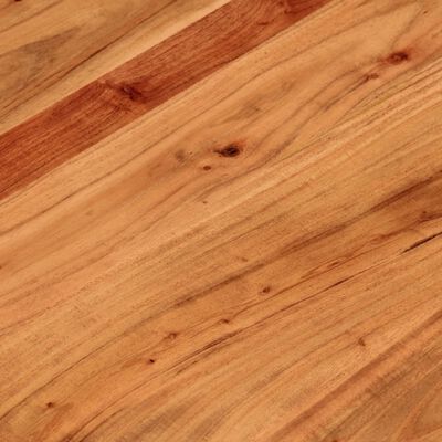 vidaXL Piano per Tavolo Ø90x2,5 cm Rotondo in Legno Massello di Acacia