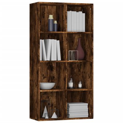 vidaXL Libreria/Credenza Rovere Fumo 66x30x130 cm in Legno Multistrato