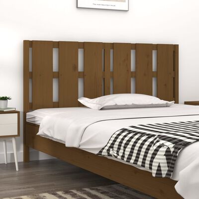 vidaXL Testiera per Letto ambra 155,5x4x100 cm Legno Massello di Pino