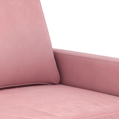 vidaXL Poltrona Rosa 60 cm Velluto