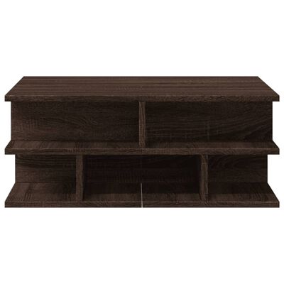 vidaXL Tavolino da Salotto Rovere Marrone 70x70x29cm Legno Multistrato