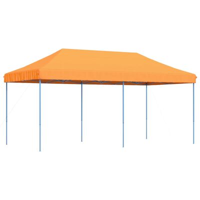 vidaXL Tenda da Festa Pieghevole Pop-Up Arancione 580x292x315 cm