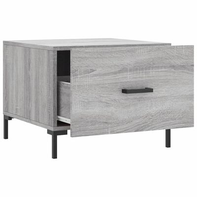 vidaXL Tavolini Salotto 2pz Grigio Sonoma 50x50x40cm Legno Multistrato