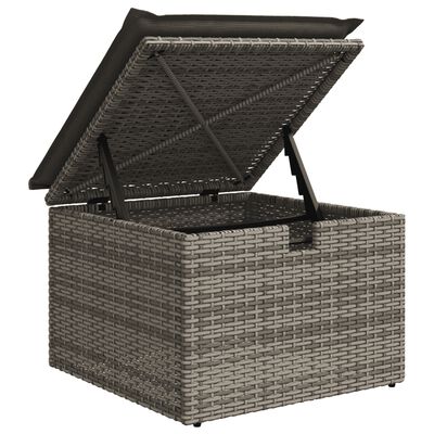 vidaXL Set Divano da Giardino 8 pz con Cuscini Grigio in Polyrattan